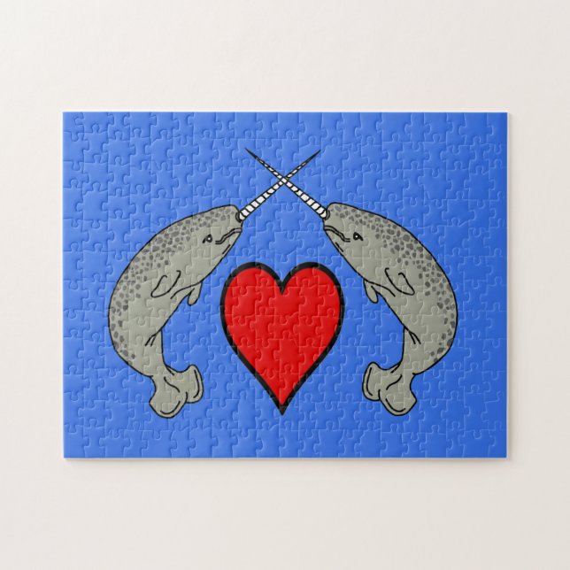 Narwhal Love Jigsaw Puzzle (Horizontal)