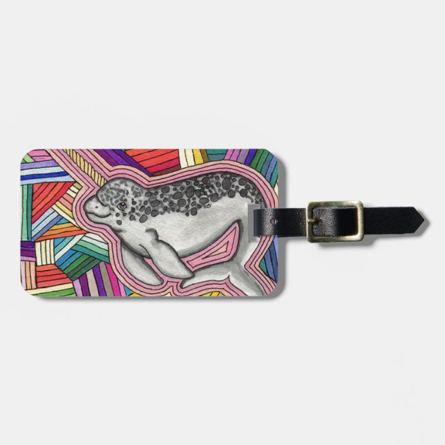 Narwhal Luggage Tag (Front Horizontal)