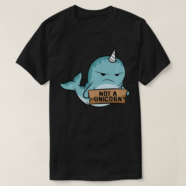 Narwhal Not A Unicorn Cute Narwhale Pullover  (Design Front)