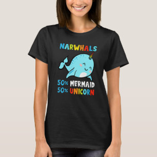 Narwhal Oceanologist Sea Animal Whale Ocean 3 T-Shirt