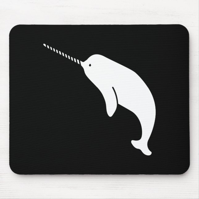 Narwhal Pictogram Mousepad (Front)