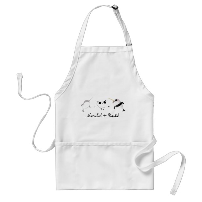 Narwhal plus Panda! Standard Apron (Front)