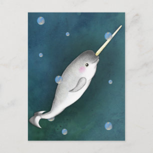 Narwhal Postcard