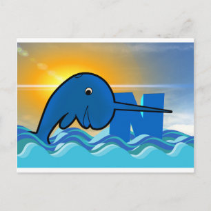 narwhal postcard