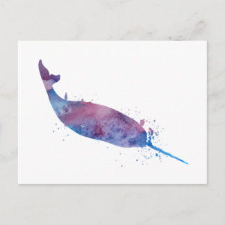 Narwhal Postcard