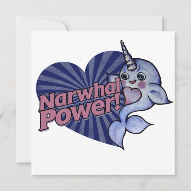 Narwhal Power Invitation (Front)