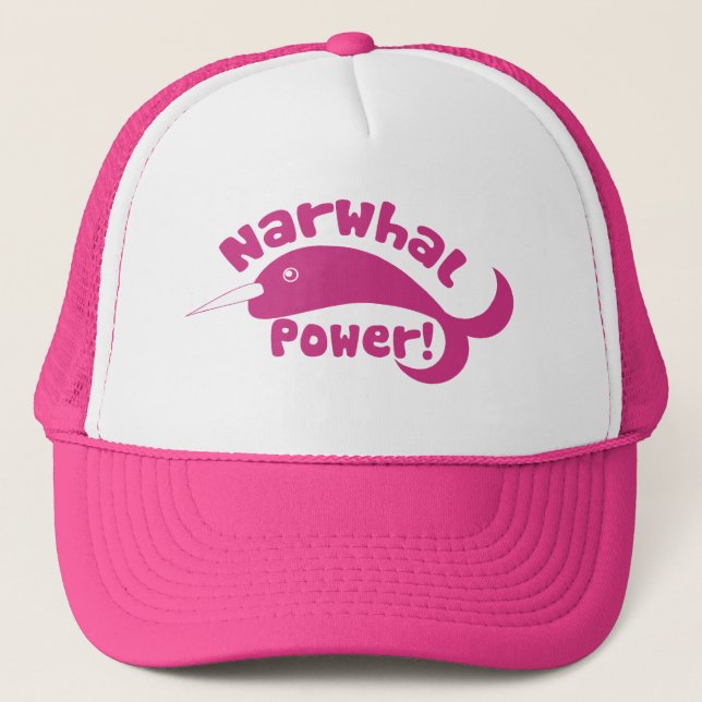 Narwhal Power Trucker Hat (Front)