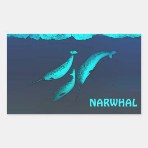Narwhal Rectangular Sticker