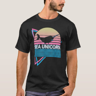 Narwhal Retro Sea Unicorn T-Shirt