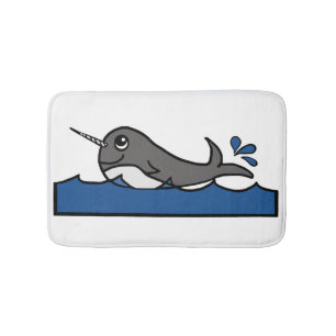 Narwhal Splash Bath Mat