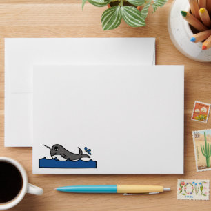 Narwhal Splash Envelope