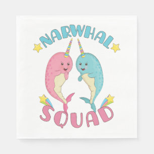 Narwhal Squad Napkin