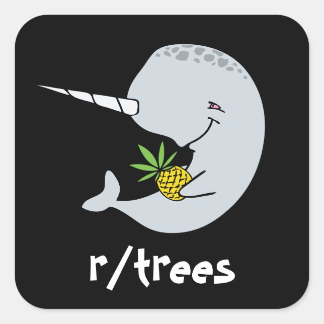 Narwhal Trees Sticker (Front)