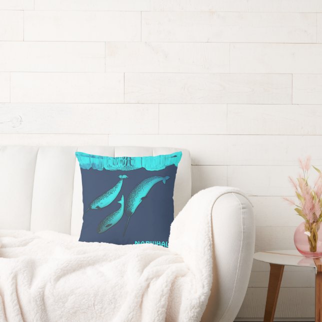 Narwhal Under The Ice Cushion (Couch)