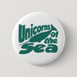 Narwhal Unicorn of the Sea 6 Cm Round Badge
