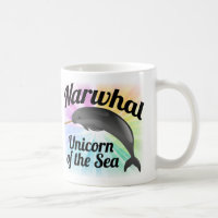 Narwhal Unicorn of the Sea, Cute Rainbow