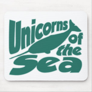 Narwhal Unicorn of the Sea Mouse Pad