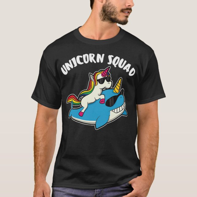 Narwhal Unicorn Squad Unicorn Gift Sea animal frie T-Shirt (Front)