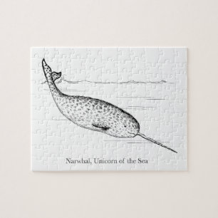 Narwhal Whale Unicorn of the Sea Jigsaw Puzzle