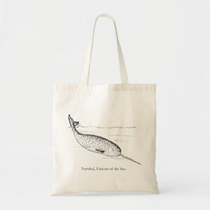 Narwhal Whale Unicorn of the Sea Tote Bag
