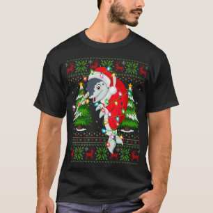 Narwhal Xmas Tree Matching Santa Narwhal Ugly Chri T-Shirt