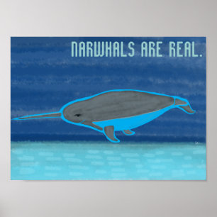 Narwhals are Real Poster