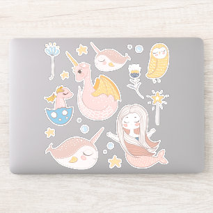 Narwhals, Mermaid, Dragon, Owl, Magical Friends