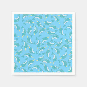 Narwhals Ocean Kid's Birthday Party Napkin