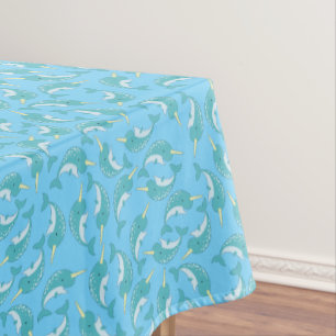 Narwhals Ocean Kid's Birthday Party Tablecloth