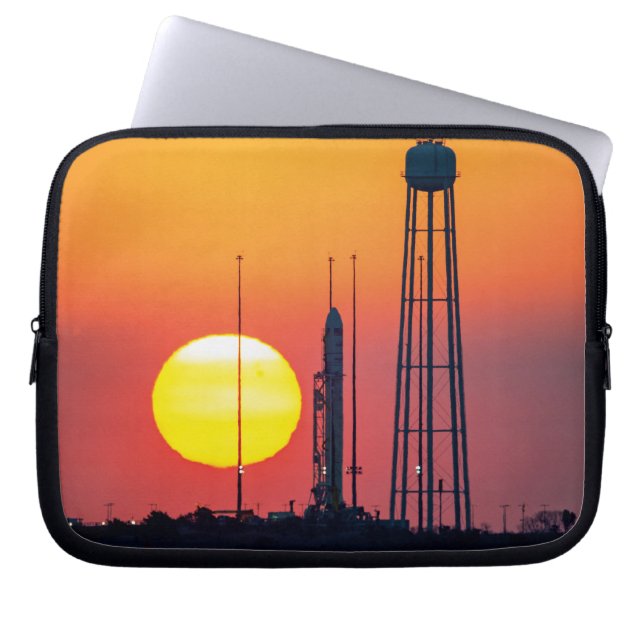 NASA Antares Rocket Sunrise Launch Laptop Sleeve (Front)