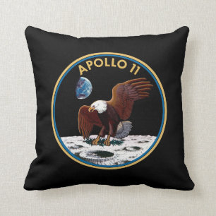 NASA Apollo 11 Moon Landing Lunar Patch Insignia Cushion