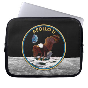 NASA Apollo 11 Moon Landing Lunar Patch Insignia Laptop Sleeve