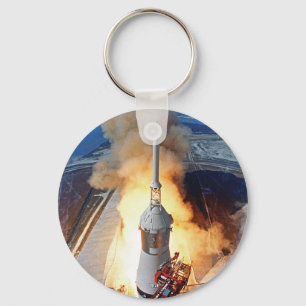 NASA Apollo 11 Moon Landing Rocket Launch Key Ring