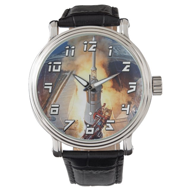 NASA Apollo 11 Moon Landing Rocket Launch Watch (Front)