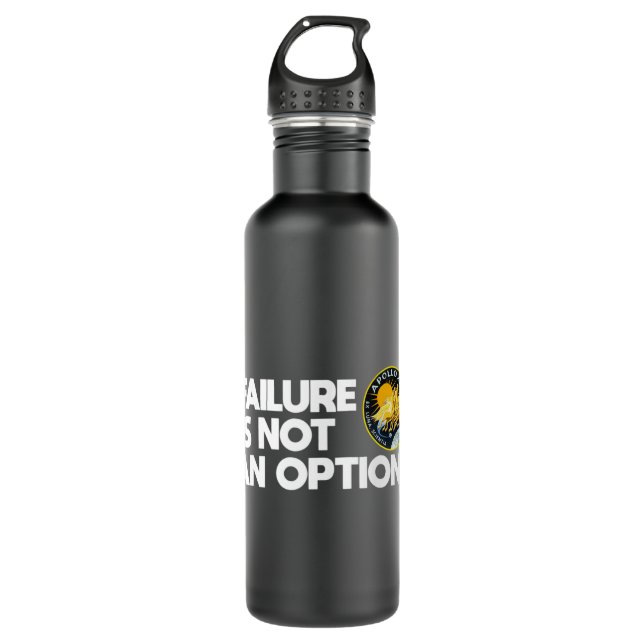 Nasa Apollo 13 Failure Is Not An Option.png 710 Ml Water Bottle (Front)