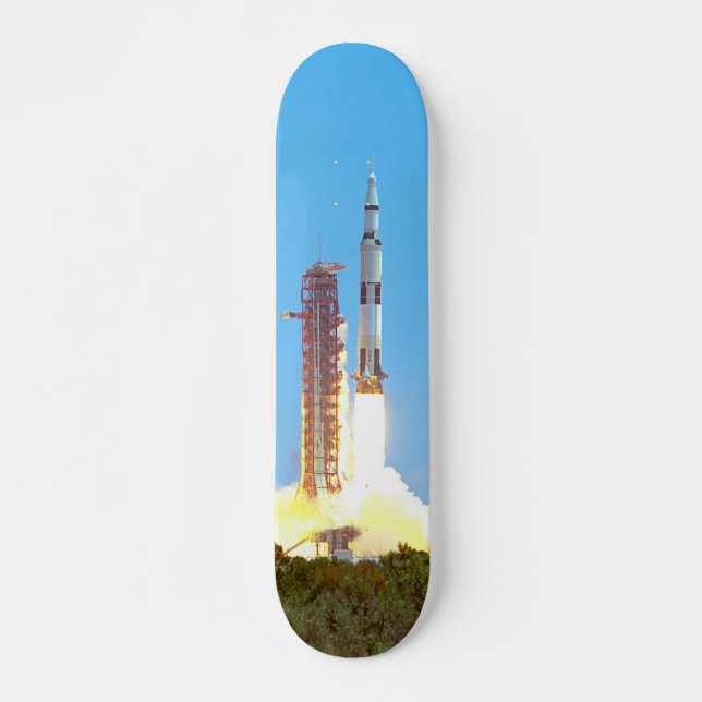 NASA Apollo 16 Saturn V Rocket Launch Skateboard (Front)