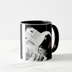 NASA Apollo 17 Astronaut Black and White Mug