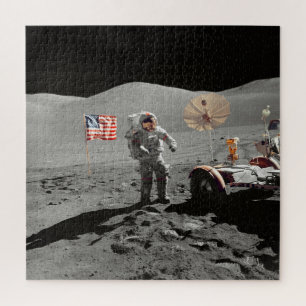 NASA Apollo 17 lunar landing mission, 1972 Jigsaw Puzzle
