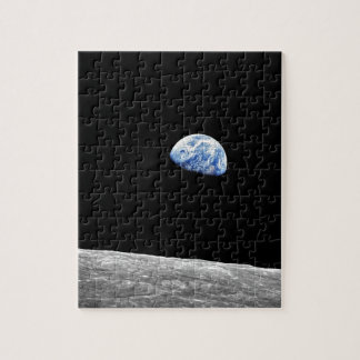 NASA Apollo 8 Earthrise Moon Lunar Orbit Photo Jigsaw Puzzle