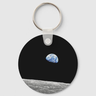 NASA Apollo 8 Earthrise Moon Lunar Orbit Photo Key Ring
