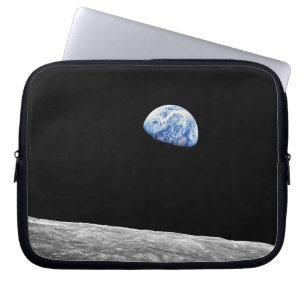 NASA Apollo 8 Earthrise Moon Lunar Orbit Photo Laptop Sleeve