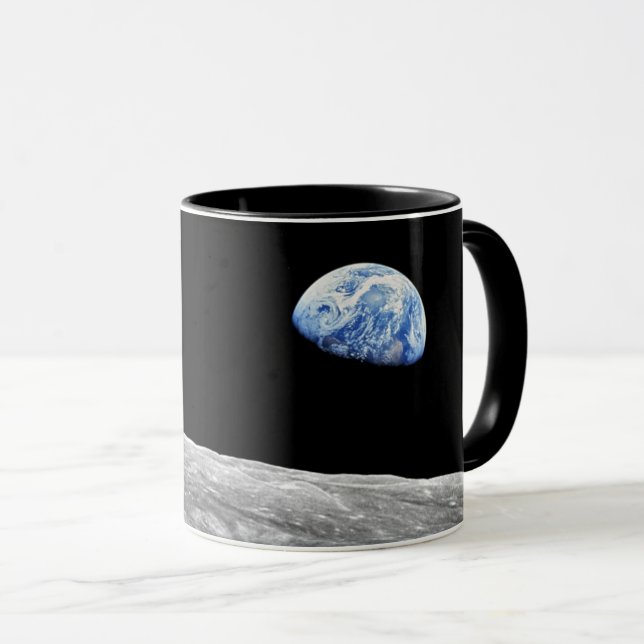 NASA Apollo 8 Earthrise Moon Lunar Orbit Photo Mug (Front Right)