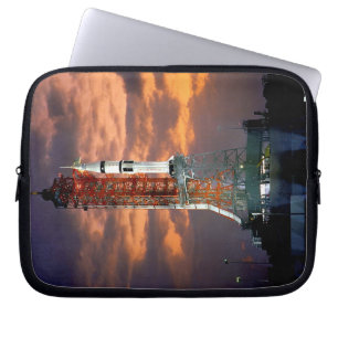 NASA Apollo Soyuz Launch Vehicle Sunrise Launchpad Laptop Sleeve
