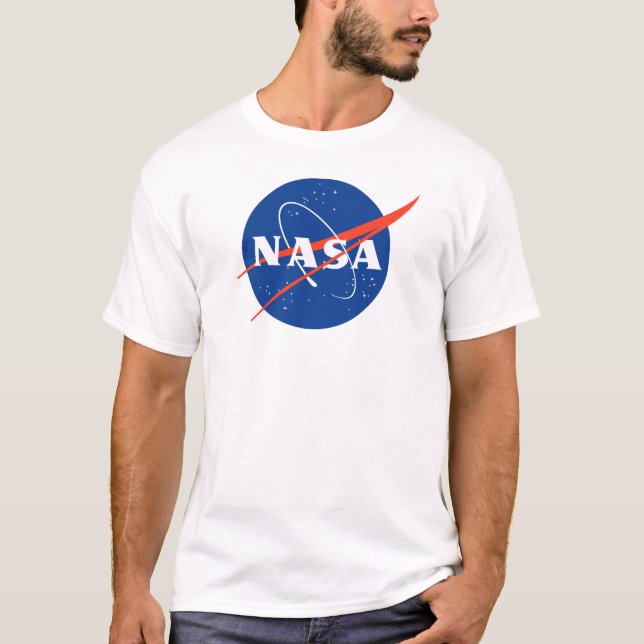 NASA approved Meatball Insignia men T-Shirt (Front)