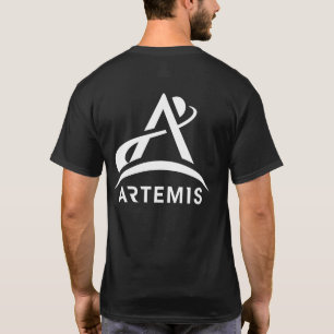 NASA Artemis One-Colour Logo Eclipse Black T-Shirt