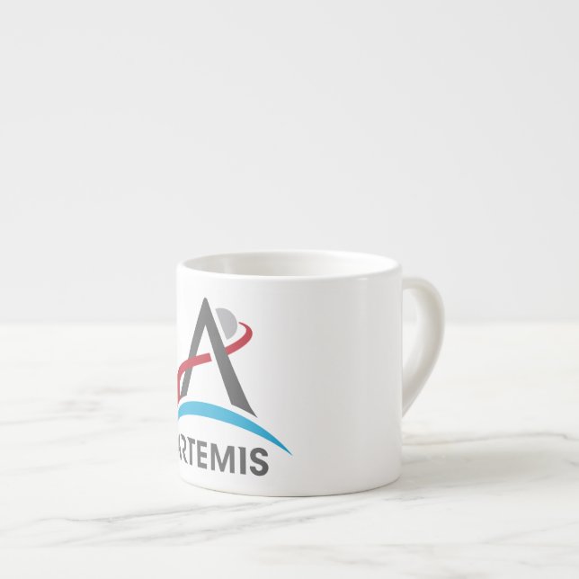 NASA Artemis Program Logo Mars 2024 Astronaut Espresso Cup (Front Right)
