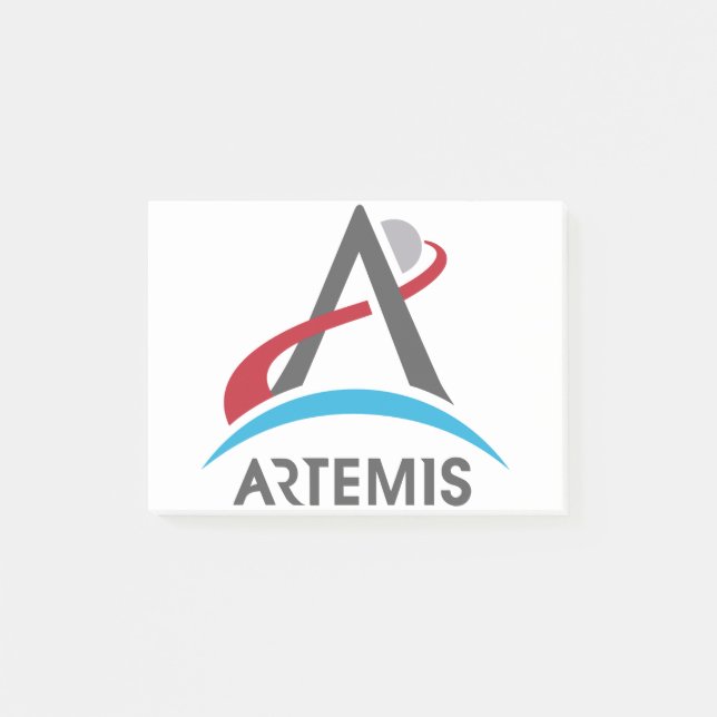 NASA Artemis Program Logo Mars 2024 Astronaut Post-it Notes (Front)