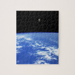 NASA Astronaut Jetpack Spacewalk Earth Orbit Photo Jigsaw Puzzle
