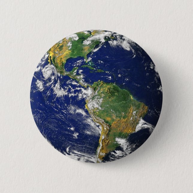 Nasa blue marble earth button (Front)