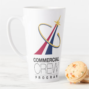 NASA Commercial Crew Program Logo Latte Mug